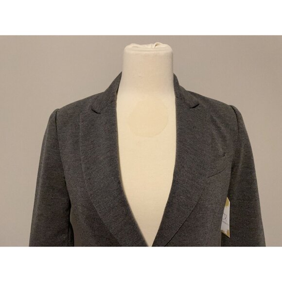 BCBG Max Azria Gray Cropped "Natalia" Blazer, Size XS - Picture 4 of 10